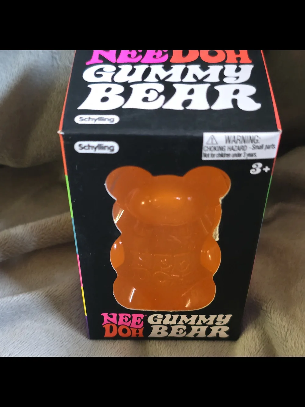 Nee Doh Gummy Bear Kids Squish Toy - Orange